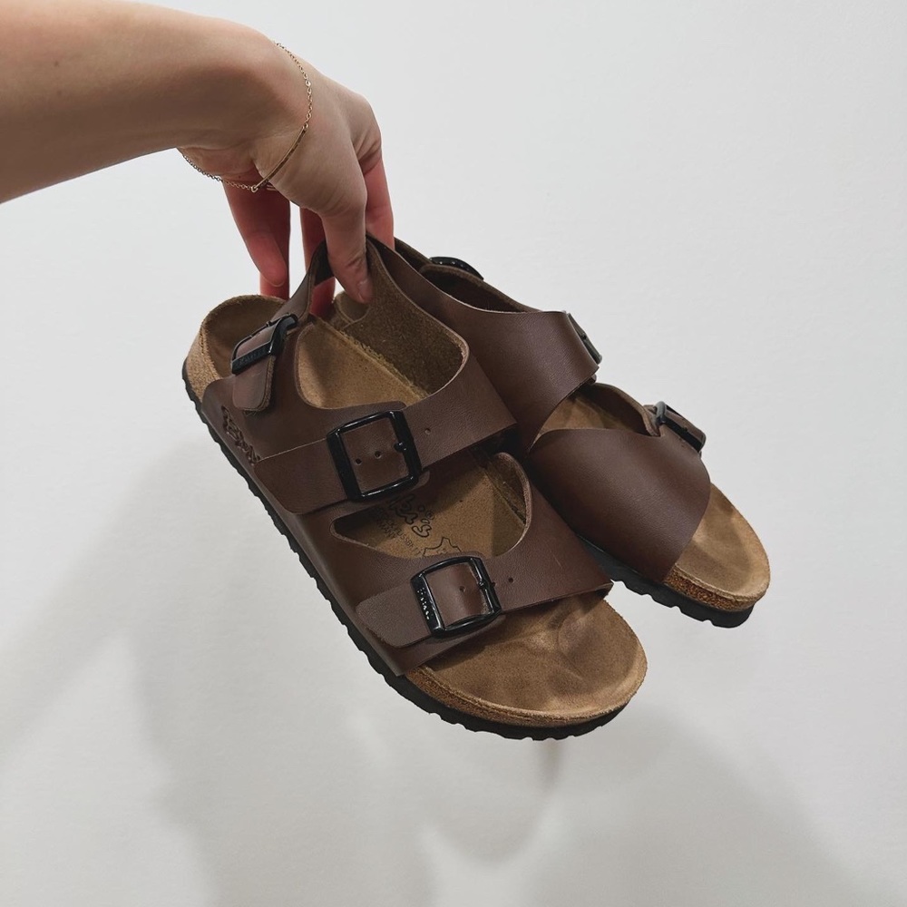 Birkenstock brown “Milano” sandals- size 7